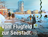 Rendering einer Wohnsiedlung