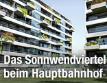 Rendering einer Wohnsiedlung