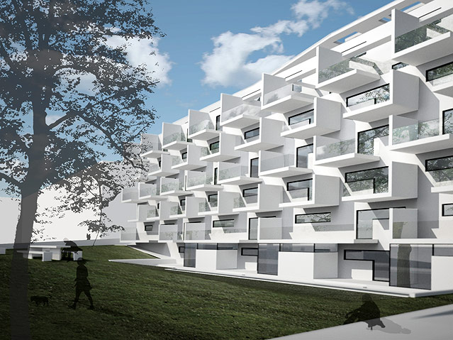 © DMAA Rendering einer Wohnsiedlung