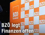 Wand mit Logos des BZÖ