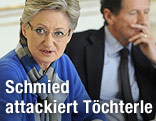 Unterrichtsministerin Claudia Schmied (SP&Ouml;) mit Wissenschaftsminister Karlheinz T&ouml;chterle (&Ouml;VP)