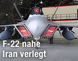 F-22 Kampfjet Raptor im Hangar