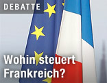 Französische und EU-Flagge