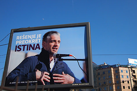 © ORF.at Wahlwerbung von Jovanovic in Belgrad