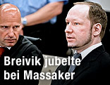 Anders Behring Breivik mit seinem Anwalt Geir Lippestad