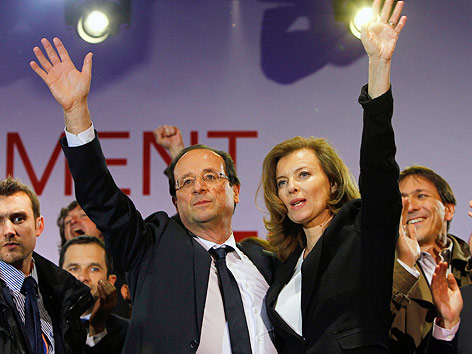© AP/Francois Mori Francois Hollande mit seiner Lebensgefährtin