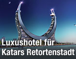 Rendering eines Luxushotel-Komplexes in Katar