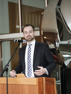 © Spotfestival Bild von Bürgermeister Jacob Bundsgaard bei der Eröffnung des Spot-Festivals