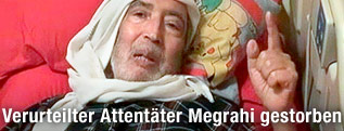 Libyer Abdelbaset Ali Mohammed al-Megrahi in seinem Krankenbett