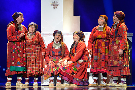 Die Gruppe Buranowski Babuschki aus Russland