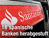 Bankomat der spanischen Bank Santander