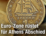Griechische Ein-Drachme-M&uuml;nze