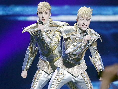© APA/EPA/Jörg Carstensen Pop-Duo Jedward aus Irland