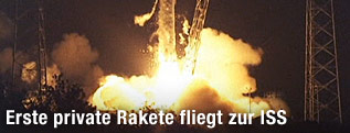 Rakete SpaceX beim Start