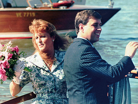 © AP/Luca Bruno Prinze Andrew and Sarah Ferguson im Jahr 1989