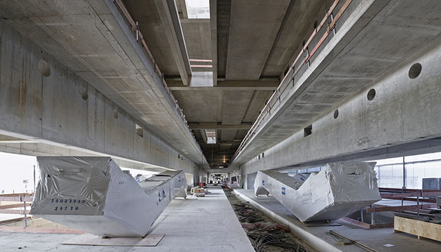 © Flughafen Wien AG/Roman Bönsch Skylink Baustelle, Flughafen Wien AG, Pier Süd Baustelle am 09.10.2007