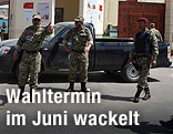 Sicherheitskräfte in Tripolis