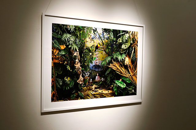Aufnahme von der Ausstellung "freeze! dioramen und stillleben" im Naturhistorischen Museum Wien