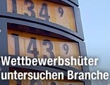 Spritpreise auf einer Tafel