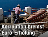 Arbeiter auf einer griechischen Baustelle