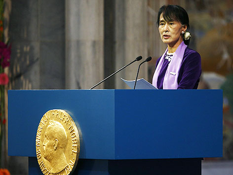 © APA/EPA/Lise Aserud Friedensnobelpreisträgerin Aung San Suu Kyi