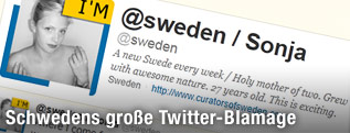 Screenshot des Twitter-Accounts von Schweden
