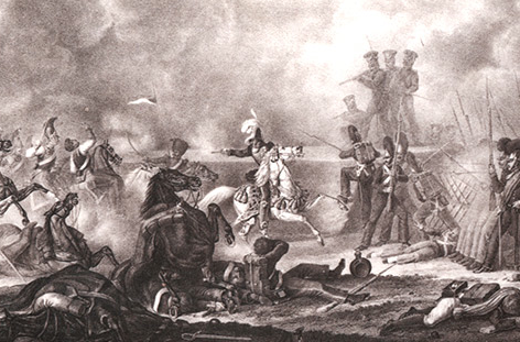 © Public Domain Stich von Christian Wilhelm Faber du Faur der Schlacht von Borodino