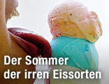 Eiskugeln auf T&uuml;te