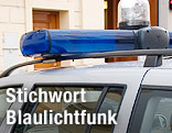 Blaulicht auf einem Polizeiauto