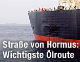 Öltanker in der Straße von Hormus