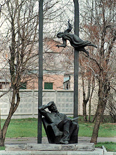 © Reuters/Vasily Fedosenko Statue des Malers Marc Chagall