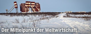 Verlassene Antenne in Salechard, Sibieren