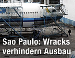 Flugzeug der brasilianischen Airline VASP auf dem Flughafen in Sao Paulo