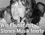 Mick Jagger beim Feiern
