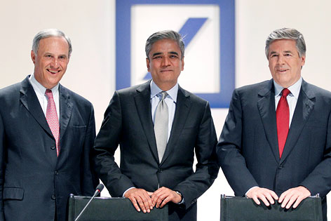Anshu Jain, Juergen Fitschen und Josef Ackermann