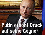 Wladimir Putin schaut grimmig
