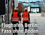 Arbeiter am Flughafen Berlin