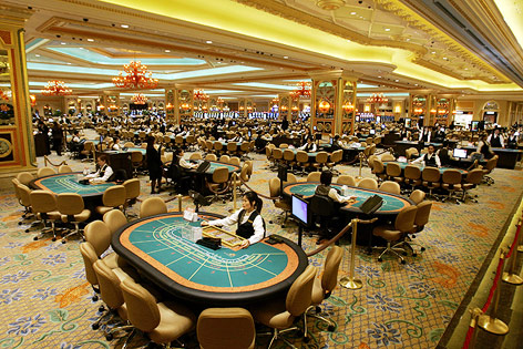 © AP/Kin Cheung Spieltische im Venetian Macao Casino