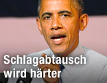 US-Pr&auml;sident Obama h&auml;lt eine Rede