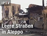 Leere Stra&szlig;e in Aleppo