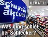 Innenansicht einer Schleckerfiliale
