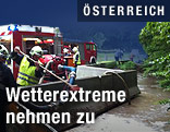 Feuerwehreinsatz nach Hochwasser im Burgenland