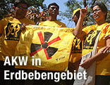 Demonstration gegen AKW-Bau