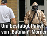Sondereinheit der Polizei untersucht das Universitätsgelände