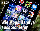 Apps auf einem Smartphone