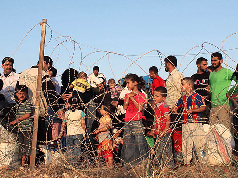 Flüchtlinge an der türkischen Grenze