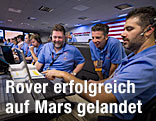 Jubel über NASA-Landung