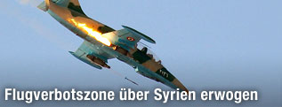 Kampfflugzeug der Assad-Truppen