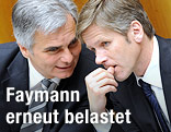 Bundeskanzler Werner Faymann und Staatssekret&auml;r Josef Ostermayer