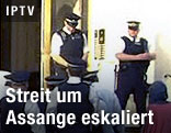 Polizei betritt Botschaftsgebäude